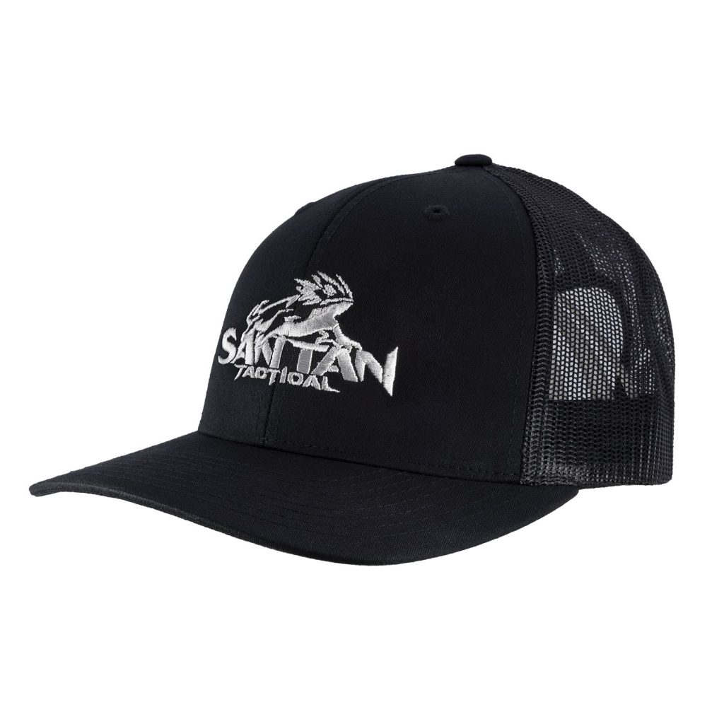 STT Snap Back Gray Center Logo Hat - Black
