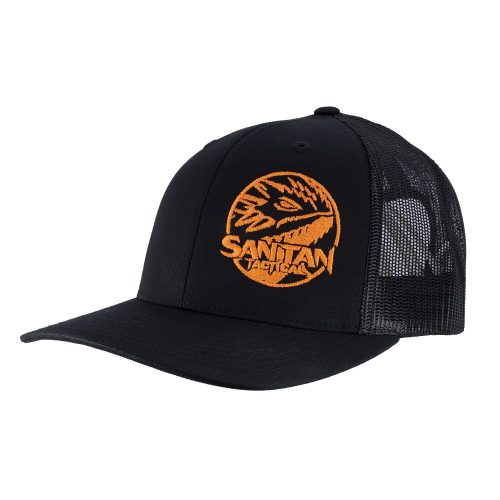 STT Snap Back Orange Side Badge Hat -Black