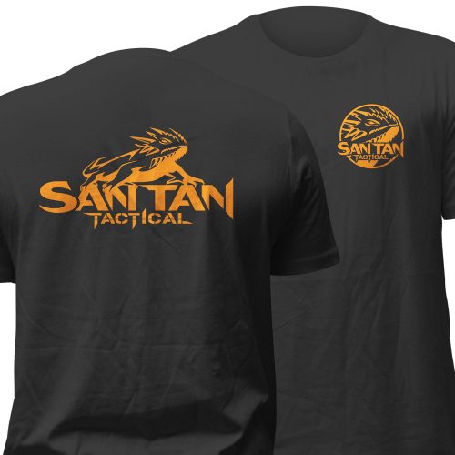 STT Orange Badge Left Breast Logo Back