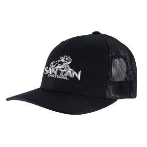 STT Snap Back Gray Center Logo Hat - Black