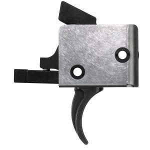 Single-curved Close-up of a silver metal bike brake lever housing with a black trigger lever and mounting pieces.